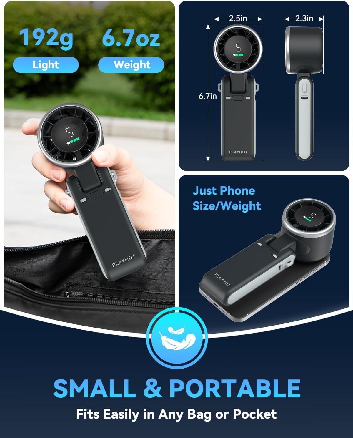 Portable Turbo Handheld Fan