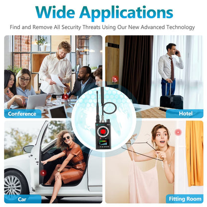 Hidden Camera Detector (Anti Spy Device for Hotels, Airbnb & Home Security)